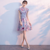 Mauve Dress Bridesmaid Women's Autumn Rose Dress Bridesmaid Dress Banquet Evening Dress
