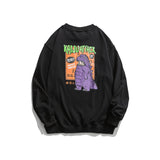 Crew Neck Sweatshirts for Men Men's Autumn Cartoon Sweater Coat Top