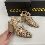 White Strappy Heels Summer New Sandals Chunky Heel Roman High Heel Women's Sandals