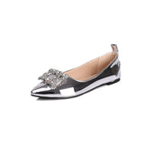 Red Bottom Heels Pointed-Toe Low Heel Shallow Mouth Transparent Women's Mesh Shoes Flat High Heel