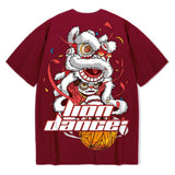 Men T-Shirts Loose Printed Oversize Half Sleeve