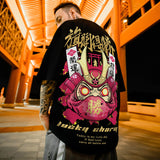 Men T-Shirts Loose Printed Oversize Half Sleeve