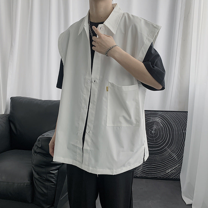 Men's Shirts Vest Sleeveless Shirt Loose