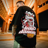 Men T-Shirts Loose Printed Oversize Half Sleeve