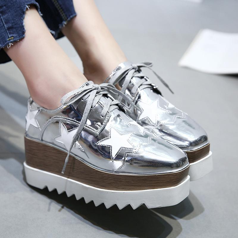 Platform Heels for Women Platform Square Toe Shoes