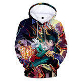 Anime Hoddies My Hero Academia Corner Clothing Printing plus Velvet Hoodie