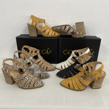 White Strappy Heels Summer New Sandals Chunky Heel Roman High Heel Women's Sandals