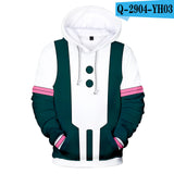 Anime Hoddies My Hero Academia Corner Clothing Printing plus Velvet Hoodie
