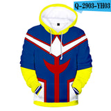 Anime Hoddies My Hero Academia Corner Clothing Printing plus Velvet Hoodie
