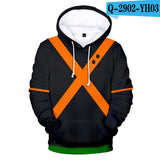 Anime Hoddies My Hero Academia Corner Clothing Printing plus Velvet Hoodie