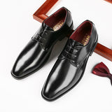 Men's Dress Shoes Classic Leather Oxfords Casual Cushioned Loafer Simple Business Leather Shoes Men's Casual Formal Wear Men's Shoes