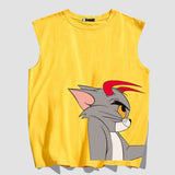 Tom And Jerry T Shirt Cartoon Anime Loose Vest
