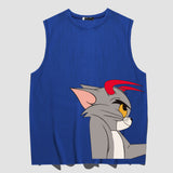 Tom And Jerry T Shirt Cartoon Anime Loose Vest
