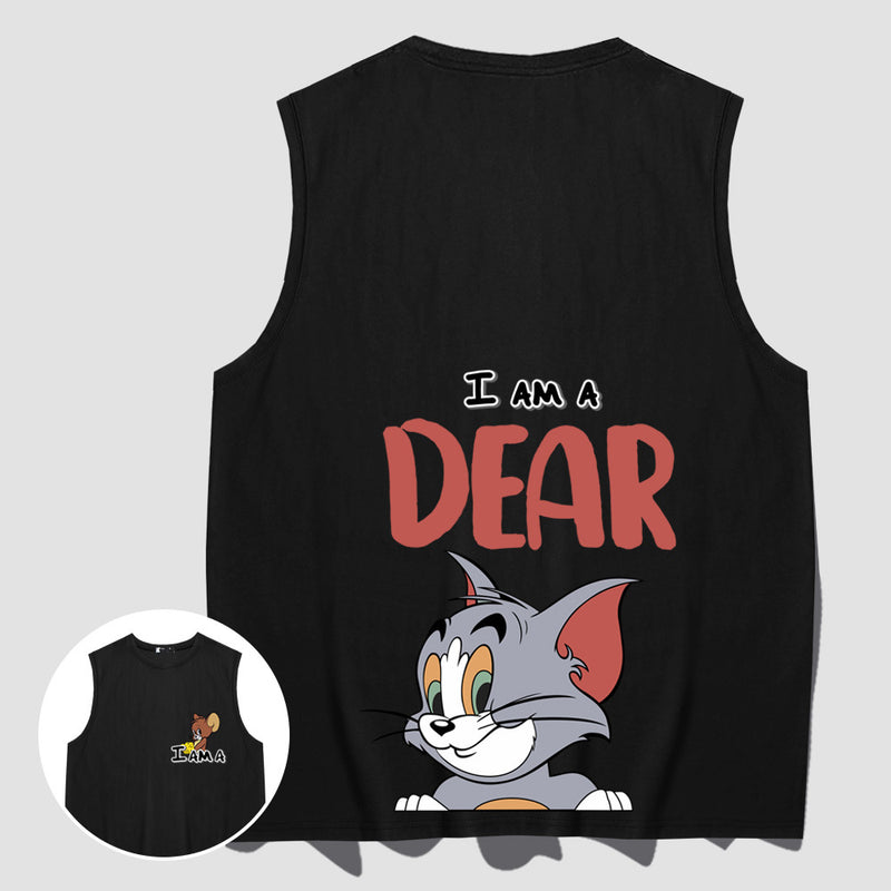 Tom And Jerry T Shirt Loose Vest Print