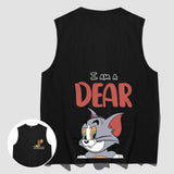 Tom And Jerry T Shirt Loose Vest Print