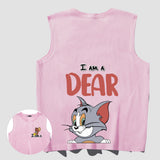 Tom And Jerry T Shirt Loose Vest Print