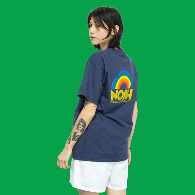 Noah T Shirt Noah Rainbow Shop Tee Rainbow Printing Short Sleeve Casual