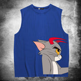 Tom And Jerry T Shirt Cartoon Anime Loose Vest