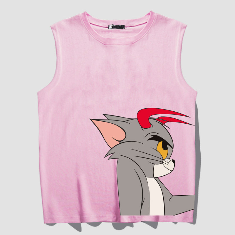 Tom And Jerry T Shirt Cartoon Anime Loose Vest