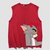 Tom And Jerry T Shirt Cartoon Anime Loose Vest