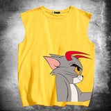 Tom And Jerry T Shirt Cartoon Anime Loose Vest