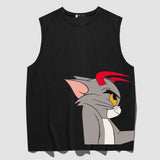 Tom And Jerry T Shirt Cartoon Anime Loose Vest