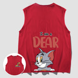 Tom And Jerry T Shirt Loose Vest Print