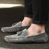 Men's Loafers Relaxedfit Slipon Loafer Men Shoes Men's British Vintage Trendy Casual Men's Shoes Matte Low-Top Shoes