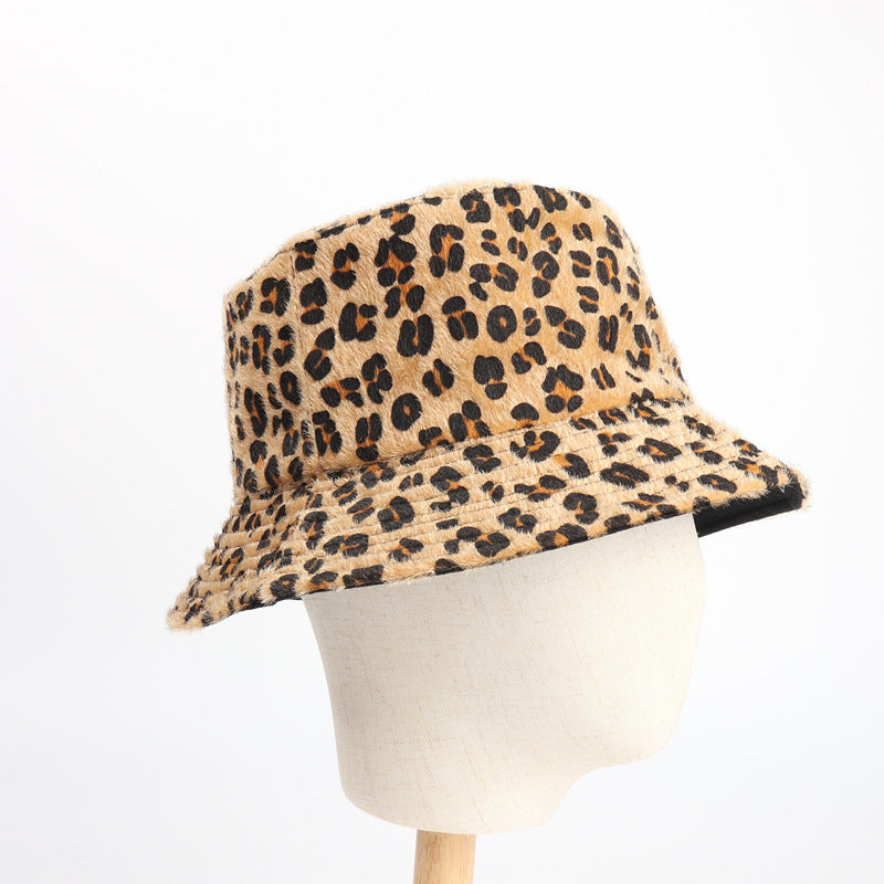 Bucket Hat Fishing Cap Cotton Print Fisherman Hat Versatile Fashion Warm Bucket Hat