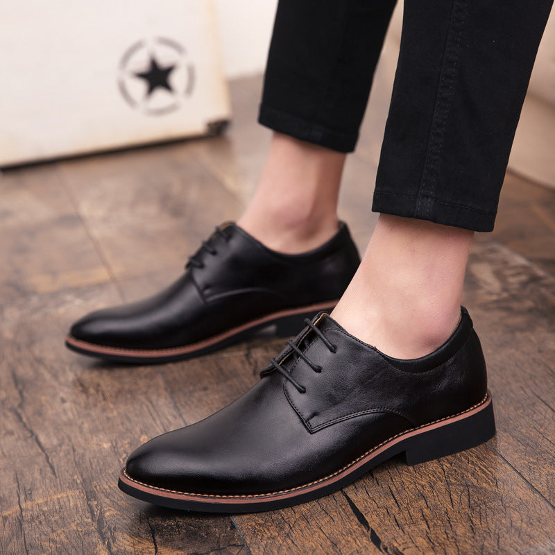 Men's Dress Shoes Classic Leather Oxfords Casual Cushioned Loafer Men's Dress Shoes Wedding Shoes Casual Fashion