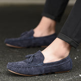 Men's Loafers Relaxedfit Slipon Loafer Men Shoes Men's British Vintage Trendy Casual Men's Shoes Matte Low-Top Shoes