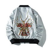 Varsity Jacket Men'S Leather Jacket Embroidered Baseball Uniform Coat