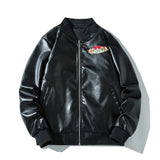 Varsity Jacket Men'S Leather Jacket Embroidered Baseball Uniform Coat
