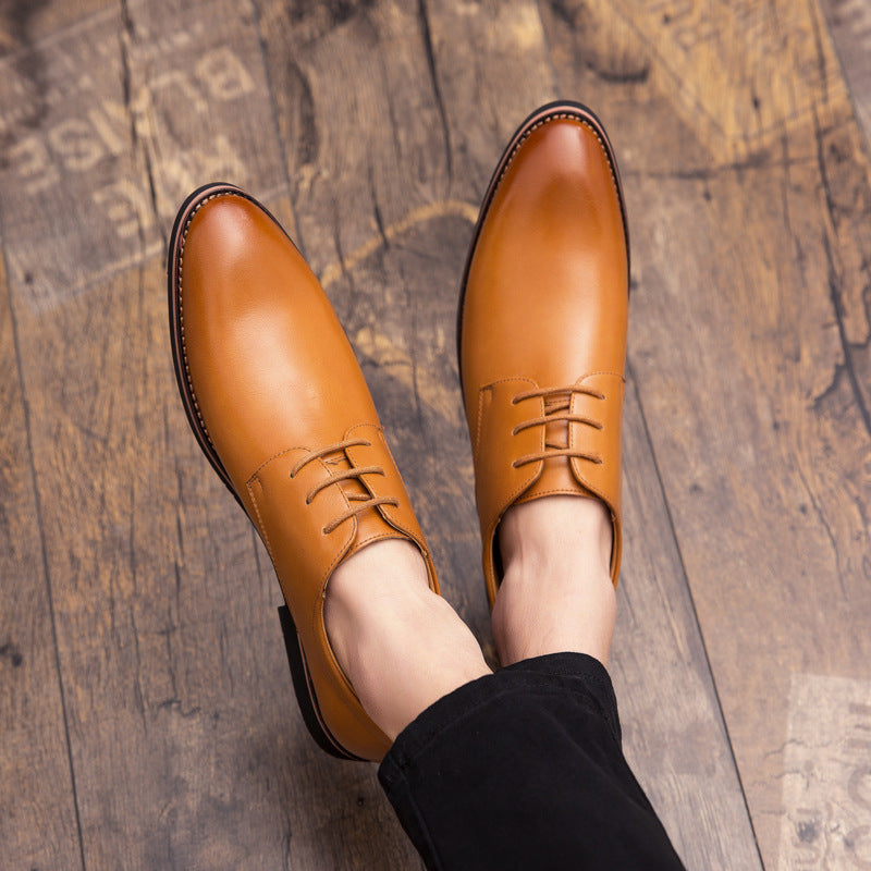Men's Dress Shoes Classic Leather Oxfords Casual Cushioned Loafer Men's Dress Shoes Wedding Shoes Casual Fashion