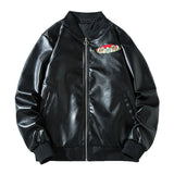Varsity Jacket Men'S Leather Jacket Embroidered Baseball Uniform Coat