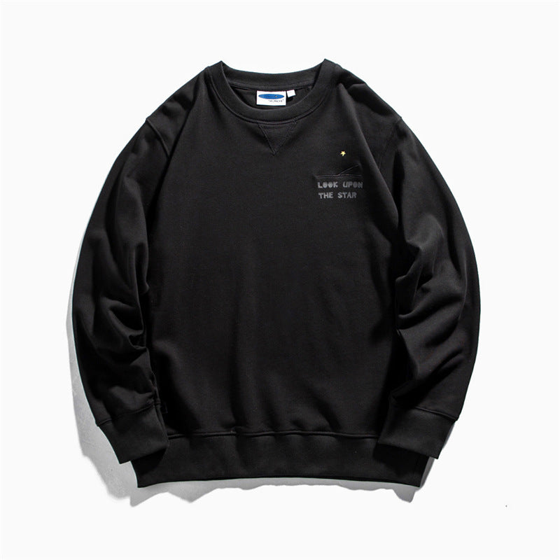 Crew Neck Sweatshirts for Men Men's Autumn Patchwork Sweater Men's Pullover round Neck Fashion Brand Coat Men's