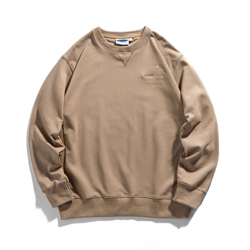 Crew Neck Sweatshirts for Men Men's Autumn Patchwork Sweater Men's Pullover round Neck Fashion Brand Coat Men's