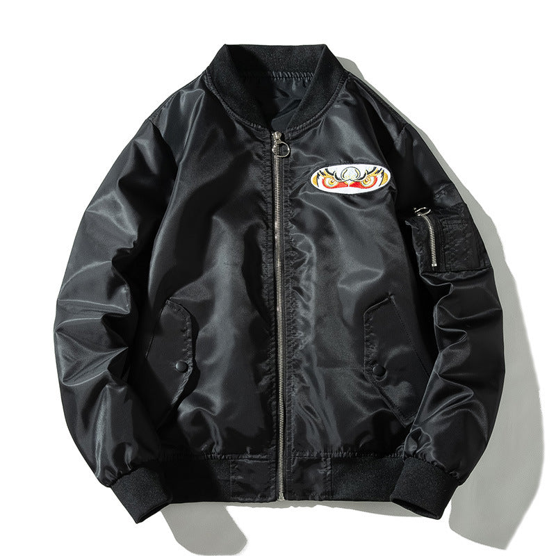 Varsity Jacket Embroidery Flight Suit Men'S Fall/Winter Jacket Women'S Loose Baseball