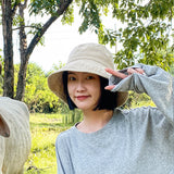Big Hats Summer Fisherman Hat Female Sun Protection Sun Hat Men and Women Sun Hat