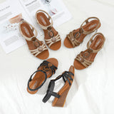 Women Platform Sandals Summer Casual Retro Roman Shoes