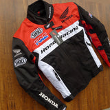Honda HRC Motorcycle Jacket Autumn and Winter Cycling Clothing Men's Jacket Warm