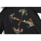 off White Hoodie Autumn and Winter Letter Embroidered Hooded Sweater
