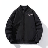 Varsity Jacket Solid Color Thin Embroidery