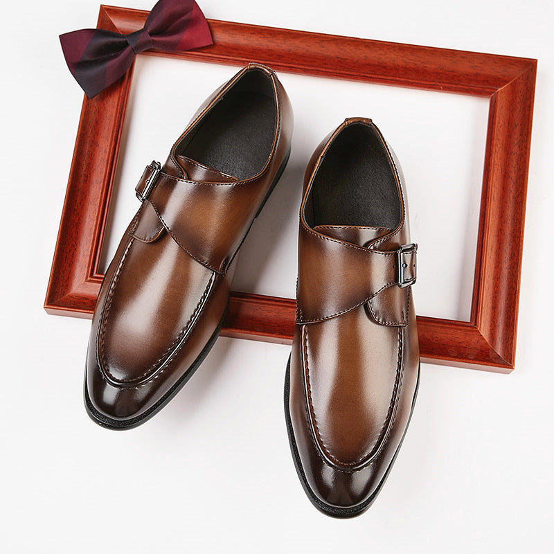 Men's Dress Shoes Classic Leather Oxfords Casual Cushioned Loafer Business Leather Shoes Men Formal Casual Shoes