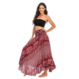 Gypsy Girl Outfits Skirt Beach Vacation Dress Two-Way Large Swing Skirt