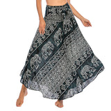 Gypsy Girl Outfits Skirt Beach Vacation Dress Two-Way Large Swing Skirt