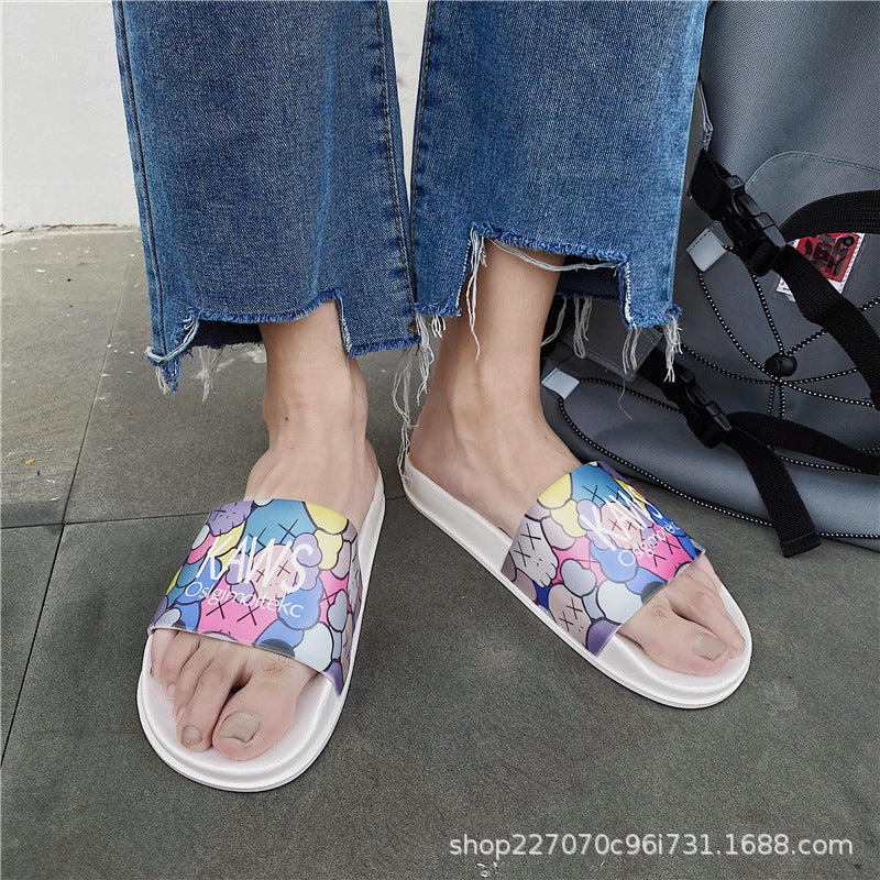 Men's Flip Flops Men Slides Comfort Slides Sandal Summer Fashion Trendy Indoor Non-Slip Home