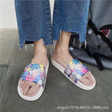 Men's Flip Flops Men Slides Comfort Slides Sandal Summer Fashion Trendy Indoor Non-Slip Home