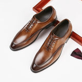 Men's Dress Shoes Classic Leather Oxfords Casual Cushioned Loafer Men's Business Formal Casual Shoes