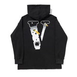 Vlone Hoodie X Popsmoke Joint Name Hawk Em Hooded Sweater Hoodie Coat